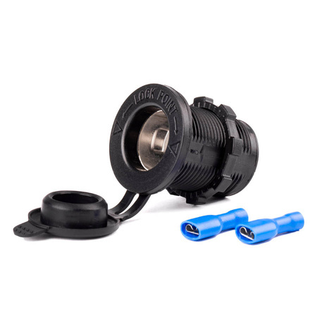 Papildomas 12/24V įmontuotas maitinimo lizdas