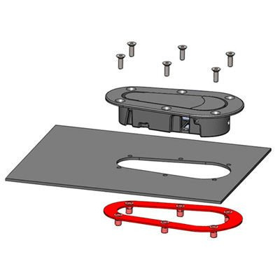 Zestaw podkładek do montażu zapinek AeroCatch Seria 120