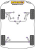 Mocowanie tylnej belki  Powerflex Road Series Peugeot 106 (1991-2003) PFR12-108