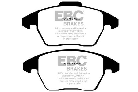 DP1517/2 - Ein Satz Bremsbeläge serie ULTIMAX2 EBC Brakes