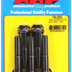Śruby ARP "3/8""-24 x 2.000 hex 7/16 wrenching black oxide bolts" 5pcs