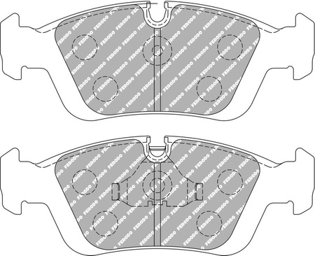 Ferodo Racing DS1.11 priekinės stabdžių kaladėlės FCP725W BMW 3 E36 Compact E46 Z3 Z3 Roadster E36