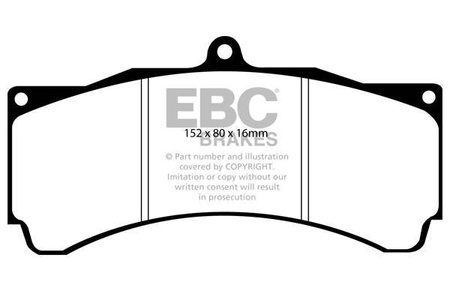 DP3032C - Zestaw klocków hamulcowych seria REDSTUFF EBC Brakes
