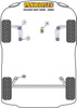 Tuleja mocowania tylnej belki Powerflex Road Series Peugeot 1007 (2005-2009) PFR12-210