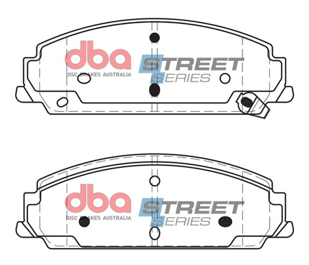 Klocki hamulcowe przednie DBA Brake Pads Street Series Ceramic - DB2266SS
