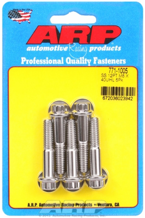 ARP M8 x 1.25 x 40 12pt SS bolts (5pcs)