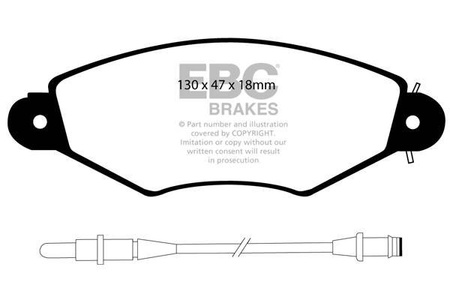 DP1406 - Ein Satz Bremsbeläge serie ULTIMAX2 EBC Brakes