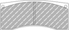 Klock hamulcowe Ferodo Racing DS3000 przednie FRP3140R CITROEN C3 DS3 FIAT 124 FORD Fiesta HYUNDAI i20 NISSAN Micra PEUGEOT 208 PROTON IRIZ RENAULT Clio RENAULT-ALPINE A110 SKODA Fabia TOYOTA YARIS VOLKSWAGEN Polo,