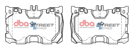 Bremsbeläge vorne DBA Brake Pads Street Series Ceramic - DB15062SS MERCEDES-BENZ C-Class W205 C43 AMG Cabriolet A205 4Matic Coupe C205 Estate S205 CLS C257 CLS350d CLS400d CLS450 E-Class W213 E300 E300de TD E300e E350 E350e E400 E43 E450 All-Terrain S213