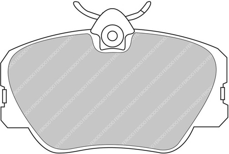 Ferodo Racing DS2500 priekinės stabdžių kaladėlės FCP415H MERCEDES 190 W201 200 220 230 250 260 280 300 E200