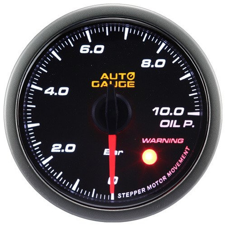 Auto Gauge Oil Pressure Gauge - SMOKE WARNING 60mm