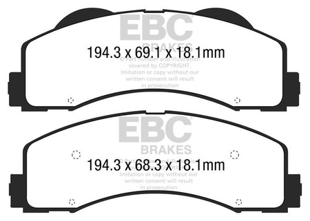 DPX3034 - Zestaw klocków hamulcowych seria ULTIMAX2 EBC Brakes
