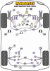 Tylna tuleja drążka stabilizatora 14mm Powerflex Road Series Volkswagen Bora Models & Bora A4 (AJ) (1999-2005)\Bora 4Motion (1999-2005) PFR3-511-14