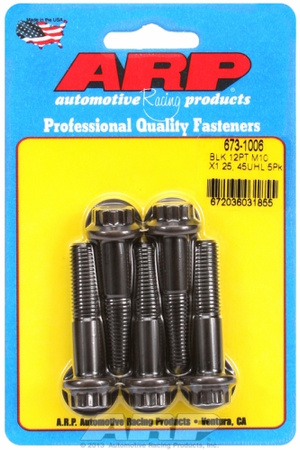 Śruby ARP M10 x 1.25 x 45 12pt black oxide bolts (5pcs)