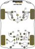 Tuleja stabilizatora przód 23.2mm  Powerflex Black Series Volkswagen Golf & Golf MK8 (2020 - )\Golf R MK8 4WD (2020 -) PFF85-803-23.2BLK