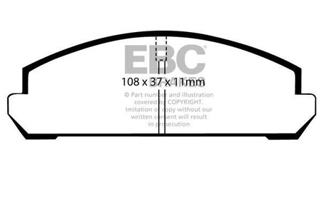 DP265 - Stabdžių trinkelių rinkinys ULTIMAX2 serija EBC Brakes
