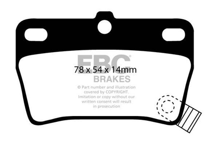 DP1403 - Ein Satz Bremsbeläge serie ULTIMAX2 EBC Brakes
