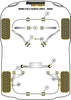 Tuleja mocowania przedniego stabilizatora 24mm Powerflex Black Series BMW 5 Series & E28 (1982 - 1988) PFF5-310-24BLK