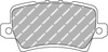 Ferodo Racing DS2500 galinės stabdžių kaladėlės FCP1862H HONDA Civic VIII CIVIC-IX FK,