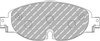 Ferodo Racing DSUNO priekinės stabdžių kaladėlės FCP4433Z AUDI A3 Q2,TT FV3 Roadster FV9 CUPRA FORMENTOR KM7 SEAT ATECA SKODA OCTAVIA III SUPERB VOLKSWAGEN ARTEON GOLF ALLTRACK BA5 VIII CG5 SPORTSVAN SPORTSVAN AM1 Golf VI Cabriolet PASSAT TIGUAN TOURAN