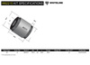 Tuleje poliuretanowe tylnego dolnego wahacza Whiteline - W62215 Acura Integra DA Honda Civic IV V Aerodeck VI CR-V Rd1-rd3 Cr-x ED EG Domani MA DC2 Rover 400 XW