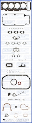 Kompletny zestaw uszczelek Ajusa BMW 1.6L 8v - M10