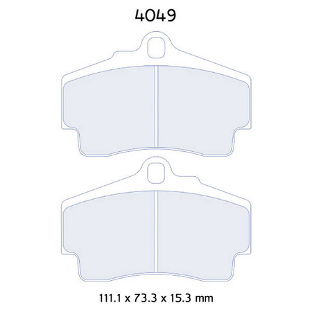 Carbone Lorraine RC6 brake pads - Porsche Cayman 2,9 987c/ 3,4 S (05-08)