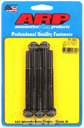 Śruby ARP "5/16""-24 x 3.500 12pt black oxide bolts" (5pcs)