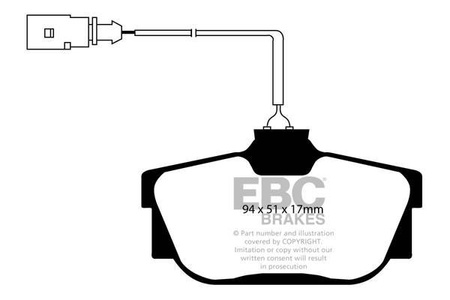 DP1445 - Ein Satz Bremsbeläge serie ULTIMAX2 EBC Brakes