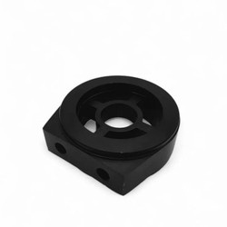 OBP oil filter support with space for a sensor