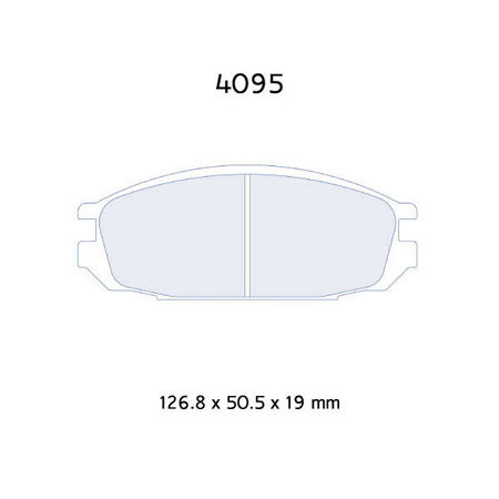 Fékbetétek Carbone Lorraine RC6 - Nissan 100NX 2,0 (91-92)