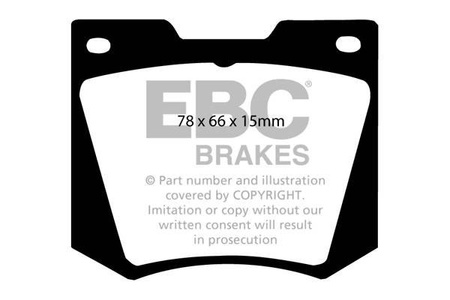DP258 - Stabdžių trinkelių rinkinys ULTIMAX2 serija EBC Brakes