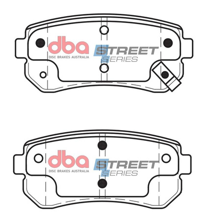 Bremsbeläge hinten DBA Brake Pads Street Series Ceramic - DB1943SS HYUNDAI Accent Kona Tucson Mk3 i-20 PB i-30 FD iX20 iX35 KIA Cee'd ED Pro-Cee'd Rio JB Sportage JE QL SL