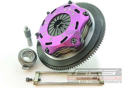 Xtreme Performance Mitsubishi Lancer Evo X - 184mm Rigid Ceramic Twin Plate Clutch Kit Incl Flywheel 1220Nm