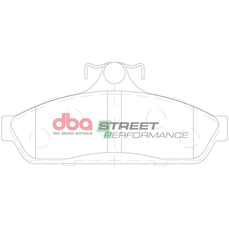 Klocki hamulcowe tylne DBA Brake Pads Street Performance - DB1086SP