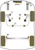 Front Arm Rear Bush Powerflex Polyurethane Bush Black Series Volkswagen Up! inc. GTI (2011 on) PFF85-1202BLK