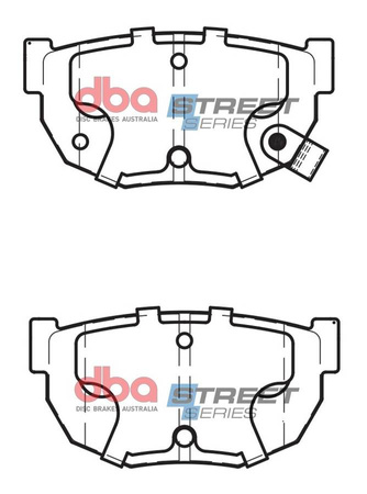 Klocki hamulcowe tylne DBA Brake Pads Street Series Ceramic - DB325SS NISSAN Silvia S14 S15