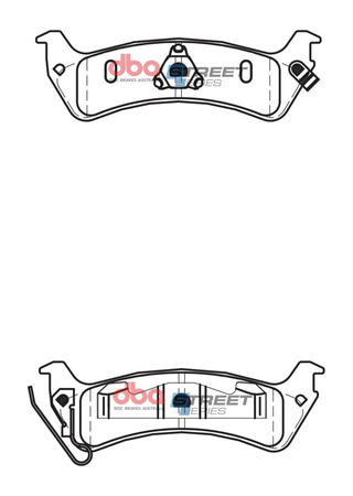 Klocki hamulcowe tylne DBA Brake Pads Street Series Ceramic - DB2093SS