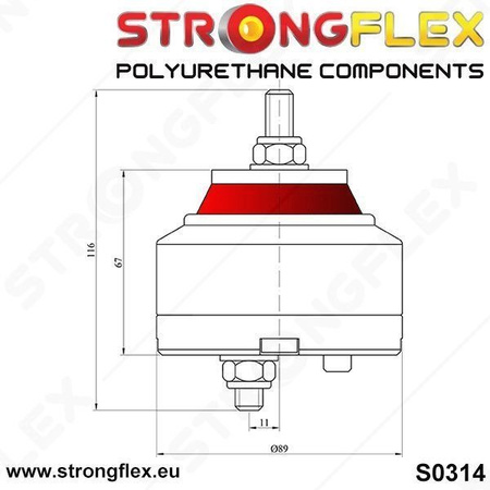 Przednia tuleja tylnego wahacza wzdłużnego BMW E36