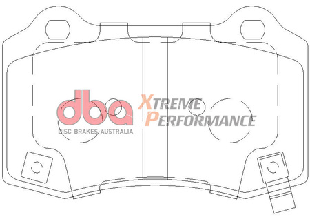 DBA fékbetétek Xtreme Performance hátsó fékbetétek Hawk HB194x.570 - DB2260XP CHRYSLER USA 300C DODGE Challenger Charger Magnum JEEP Grand Cherokee TESLA Model S AWD RWD X