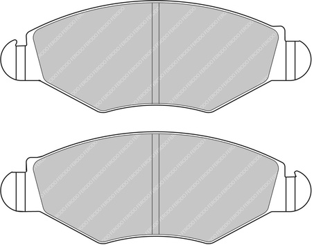 Ferodo Racing DS2500 Vorderradbremsbelag FCP1378H CITROEN Saxo Xsara PEUGEOT 206 306