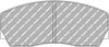 Ferodo Racing DS2500 brake pad front FRP216H AC Superblower ASTON MARTIN Vantage Virage Virage Contd. Volante CITROEN DS3 FORD Fiesta RENAULT Clio II SUBARU Impreza