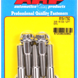 ARP "3/8""-16 x 1.750 12pt 7/16 wrenching SS bolts" (5pcs)
