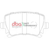 DBA Street Series Bremsscheibensatz hinten – T2 – DBA2809S + DBA Brake Pads Street Performance Bremsbeläge (Hawk HB544x.628) + HEL Geflechtbremsleitungen Audi CUPRA Seat Skoda VOLKSWAGEN