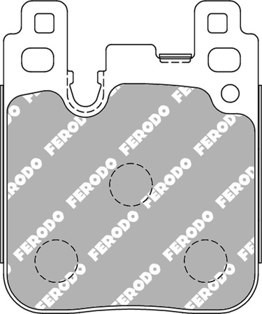 Klock hamulcowe Ferodo Racing DSUNO tylne FCP4663Z BMW 1 F20 F21 2 Coupe F22 F87 3 F30 F35 F80 F30,F80 Gran Turismo F34 Touring F31 4 Convertible F33 F83 F32 F82 F36,