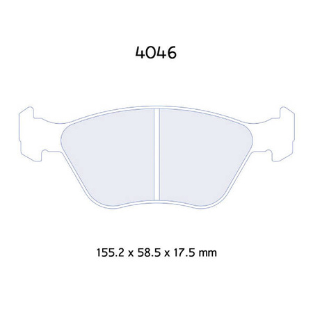 Carbone Lorraine RC5 brake pads - Opel Calibra 2,5 24V (89-95)