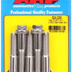 ARP "7/16""-14 X 2.250 hex 1/2 wrenching SS bolts" (5pcs)