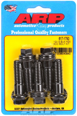 Śruby ARP 1/2"-13 x 1.750 hex black oxide bolts (5pcs)