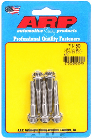 Śruby ARP "1/4""-28 x 1.500 12pt SS bolts" (5pcs)