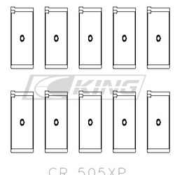 King hengerkapocs csapgyűrűhéj AUDI ABB, ABM, ADP, PP, RN - CR 505XP